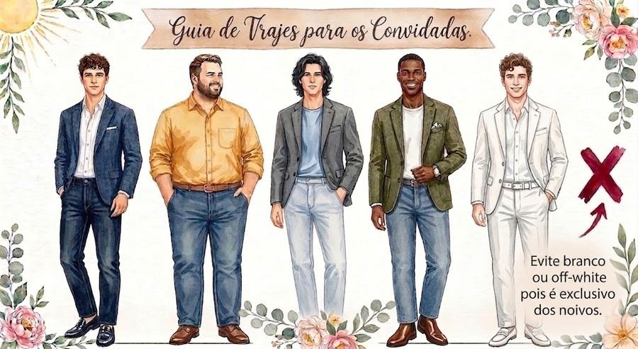 Guia de trajes para os convidados